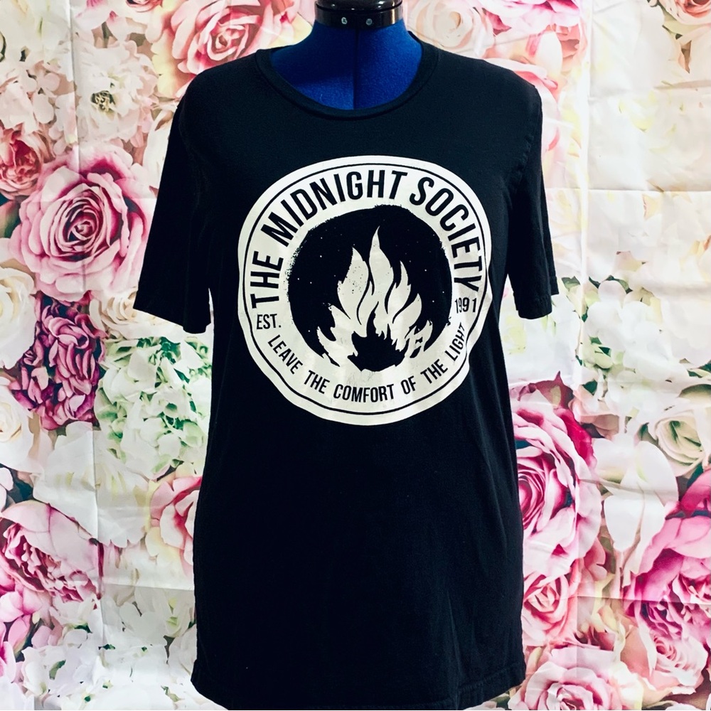 The Midnight Society Black Graphic Tee